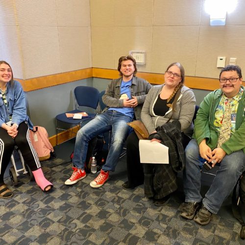 Blood Drive-3 Students resting after donating blood