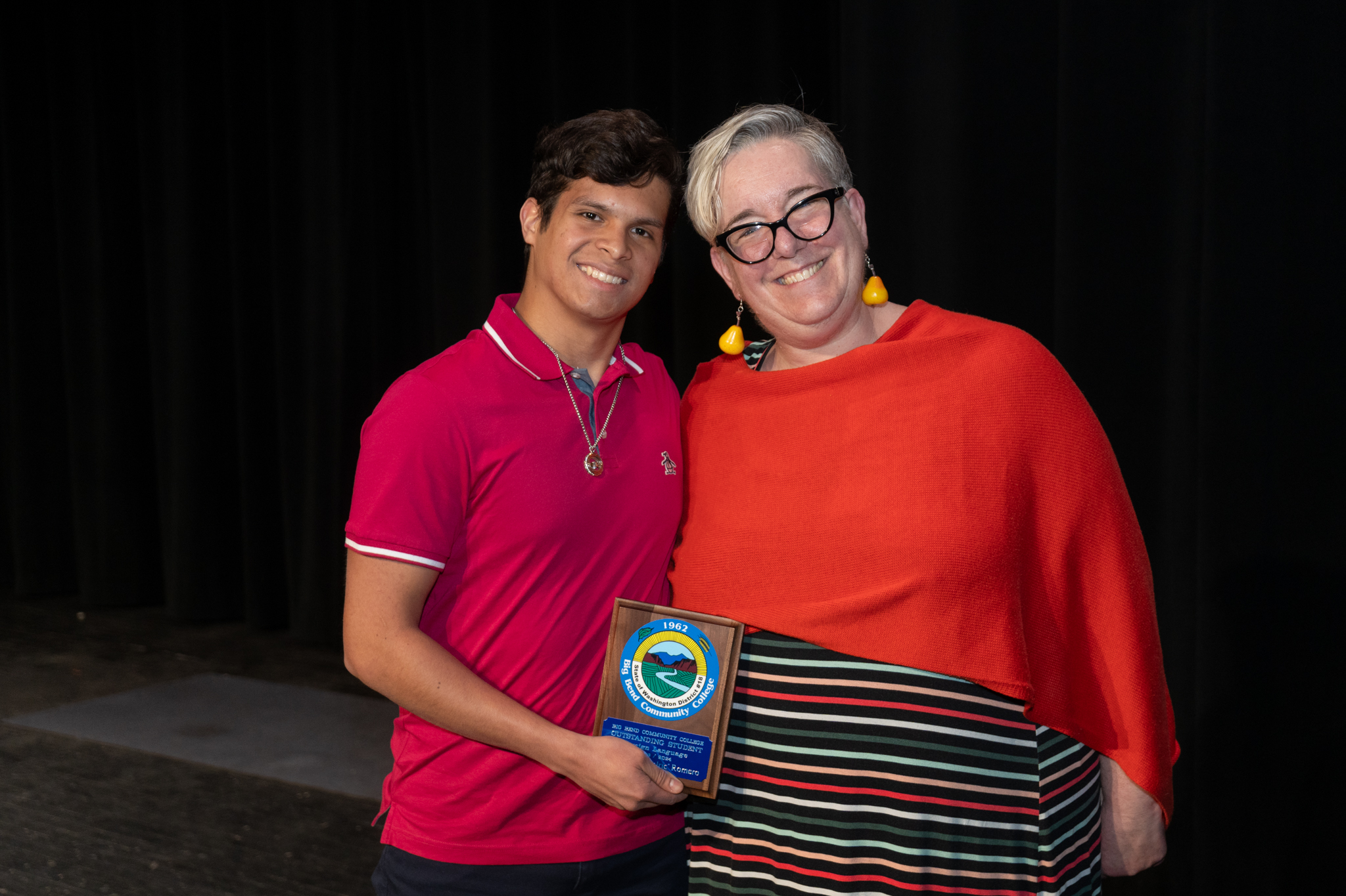 Amilcar "Amalric" Romero and instructor Jennifer McCarthy