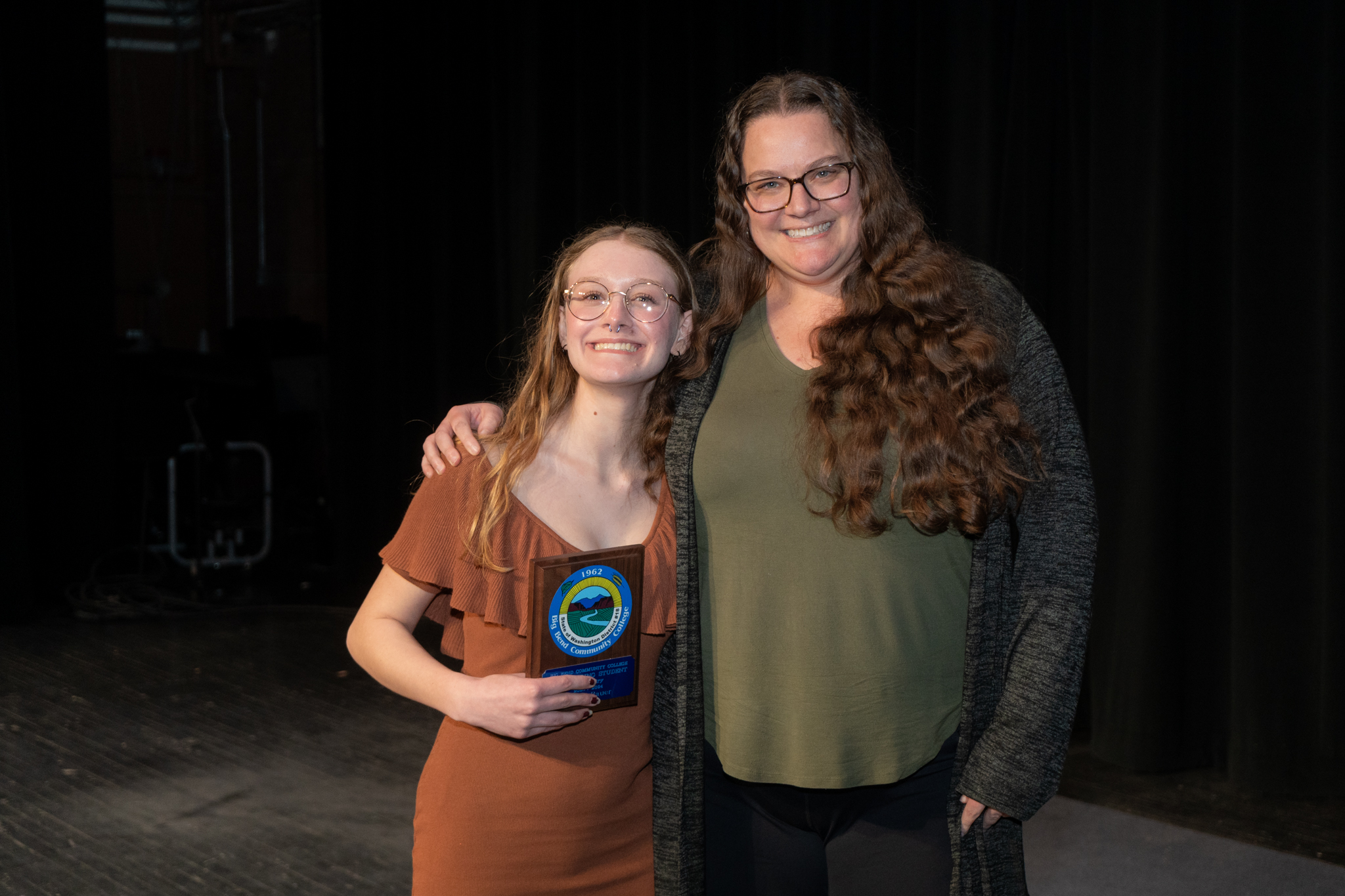 Emma Bauer and Chemistry instructor Lindsay Groce
