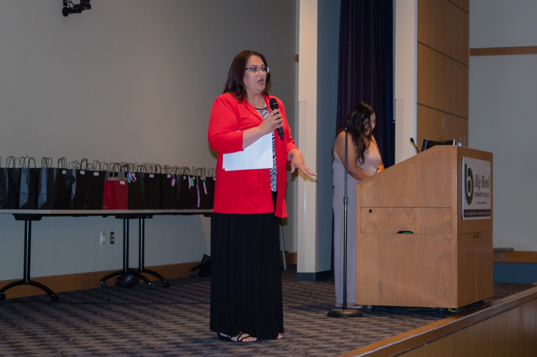 TRIO Upward bound award celebration Anita De Leon speaking