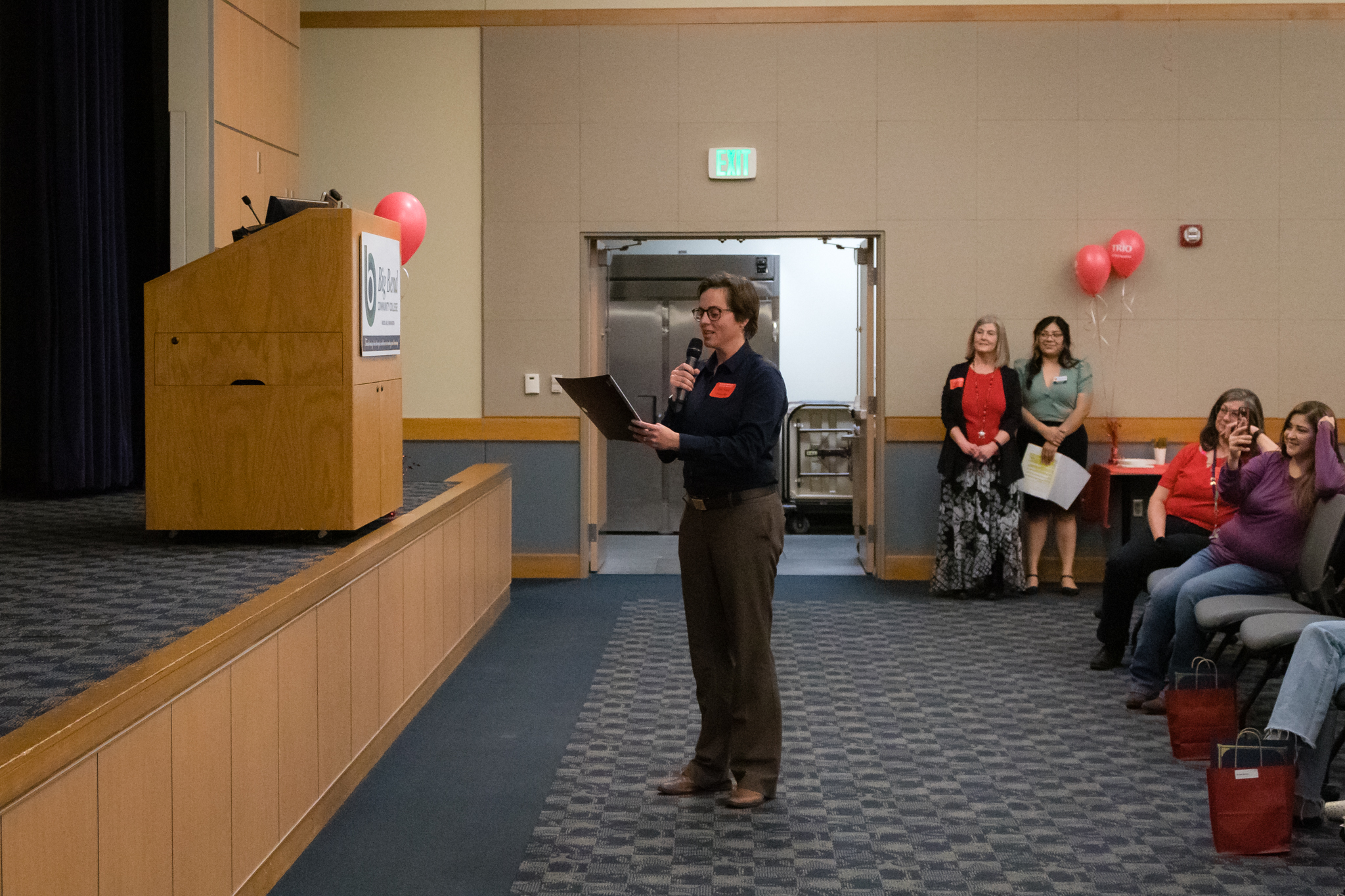 BBCC president Dr Sara Thompson Tweedy delivers the TRIO pledge