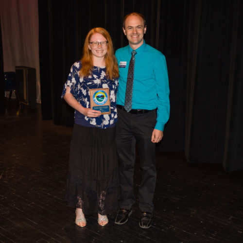 Students receiving the Outstanding Student Award