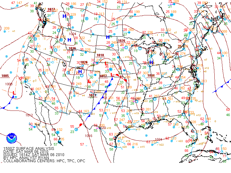 Weather Map of the USA