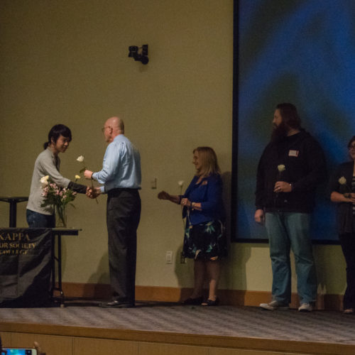 New student inducted to Phi Theta Kappa New student inducted to Phi Theta Kappa